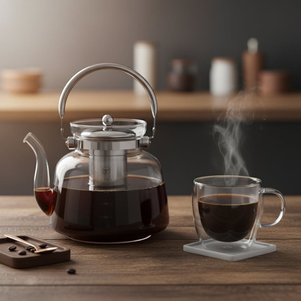 Cafetera de Borosilicato 1600 ml - Imova.pe