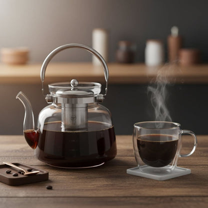 Cafetera de Borosilicato 1600 ml - Imova.pe