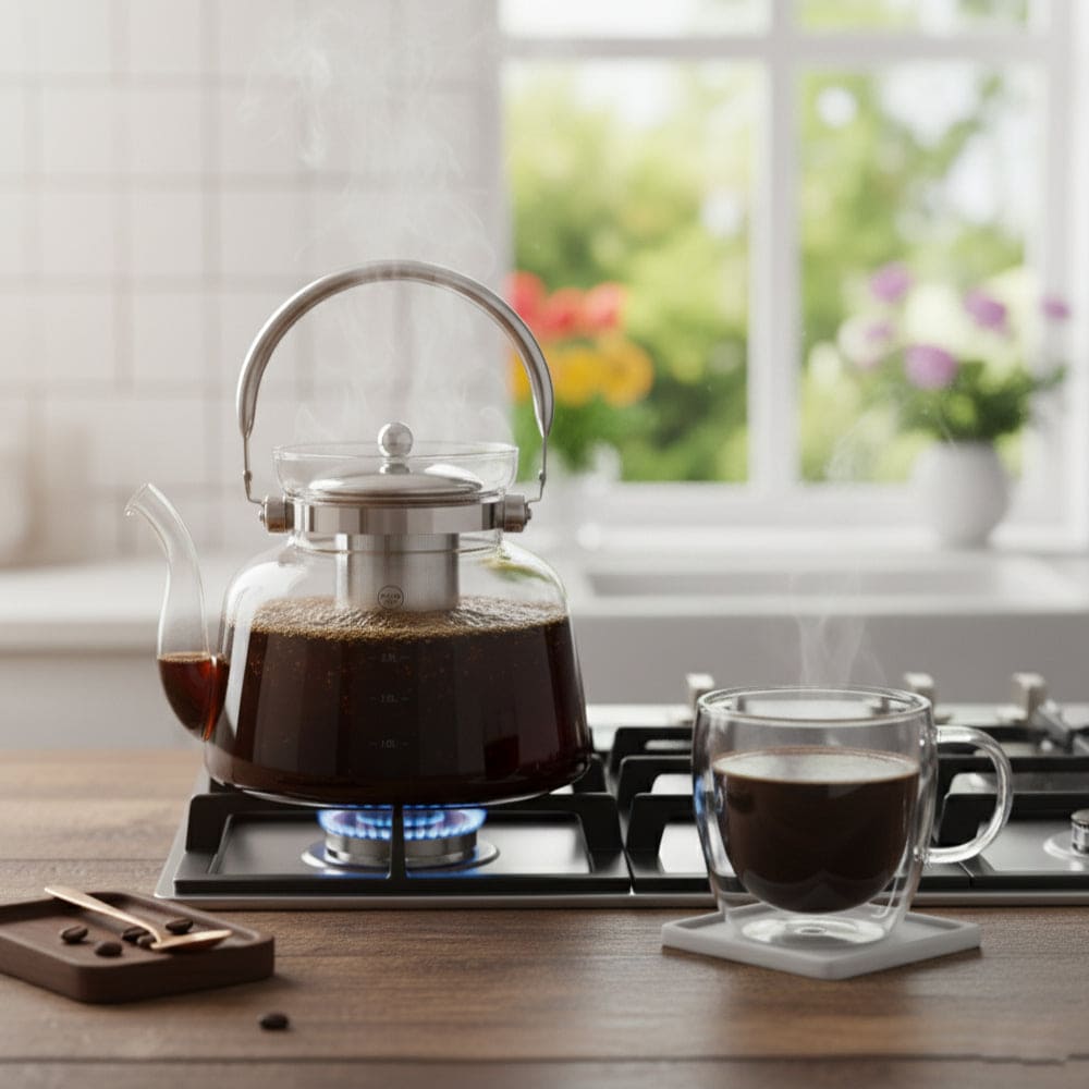 Cafetera de Borosilicato 1600 ml - Imova.pe