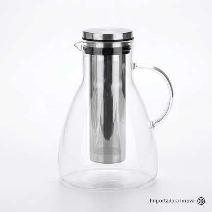 Cafetera de Vidrio Borosilicato 1500 ml con Filtro – Resistente a Fuego Directo - Imova.pe