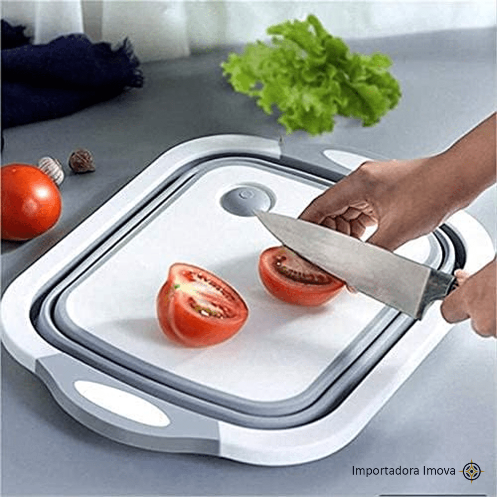 Colador Multiuso Plegable de Silicona y Polipropileno – Escurridor de Cocina Compacto - Imova.pe