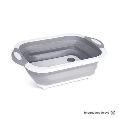 Colador Multiuso Plegable de Silicona y Polipropileno – Escurridor de Cocina Compacto - Imova.pe