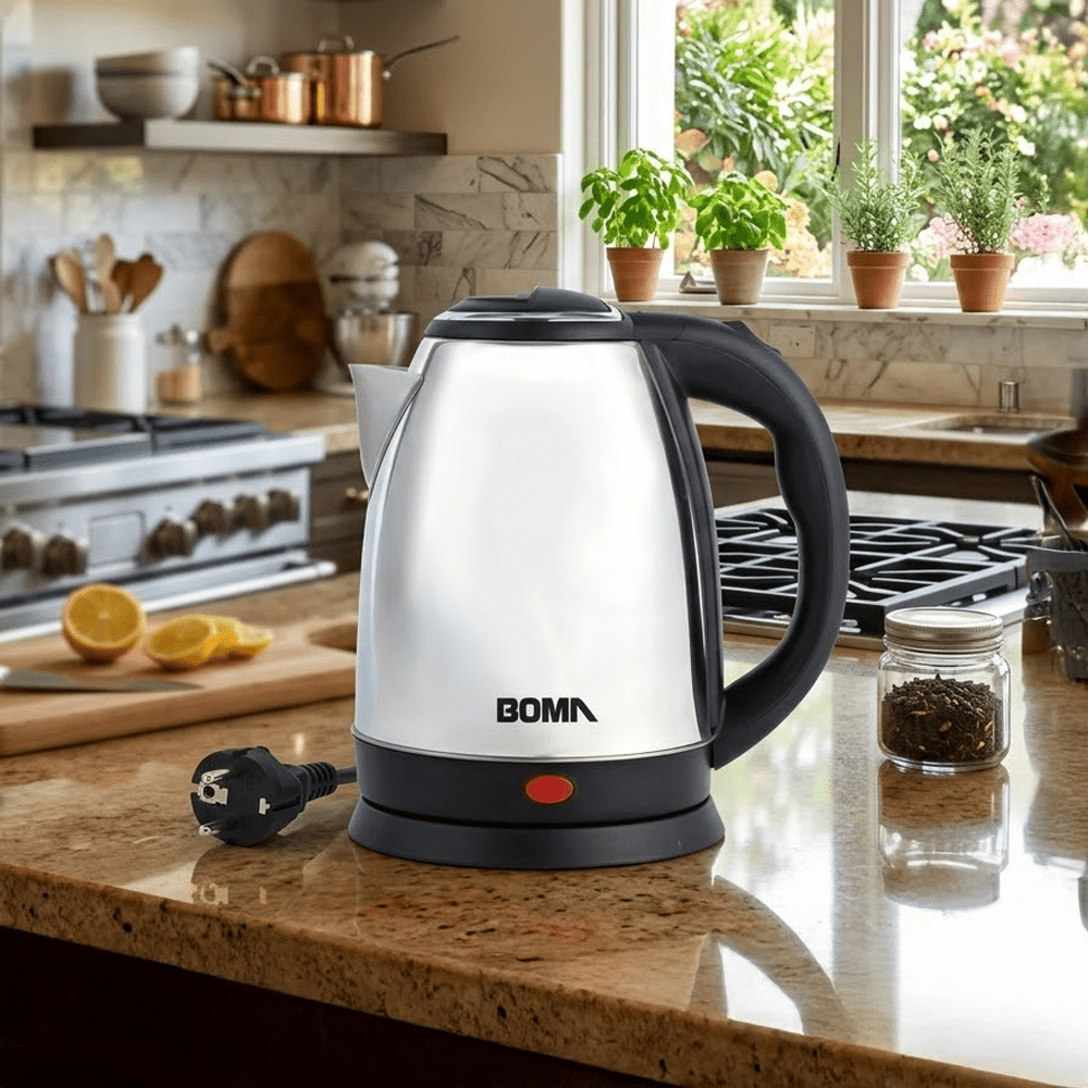 Hervidora Eléctrica 1.8 Litros de Acero Inoxidable – Hervidor Eléctrico Cocina - Imova.pe