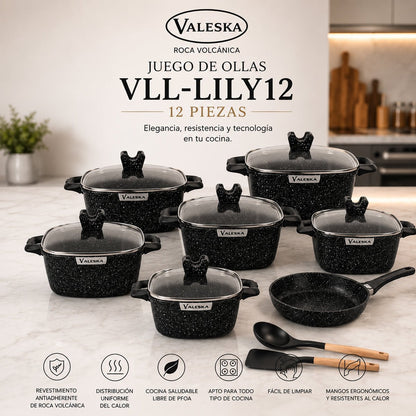 Juego de Ollas VLL - LILY12 – VALESKA BY IMOVA - Imova.pe