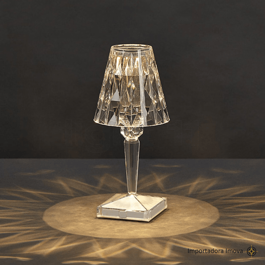 Lámpara LED Inalámbrica Cristal de Acrílico Recargable USB - C - Imova.pe