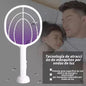 Matamosca Eléctrico con Luz UV Recargable – Blanco 42.8×21 cm - Imova.pe