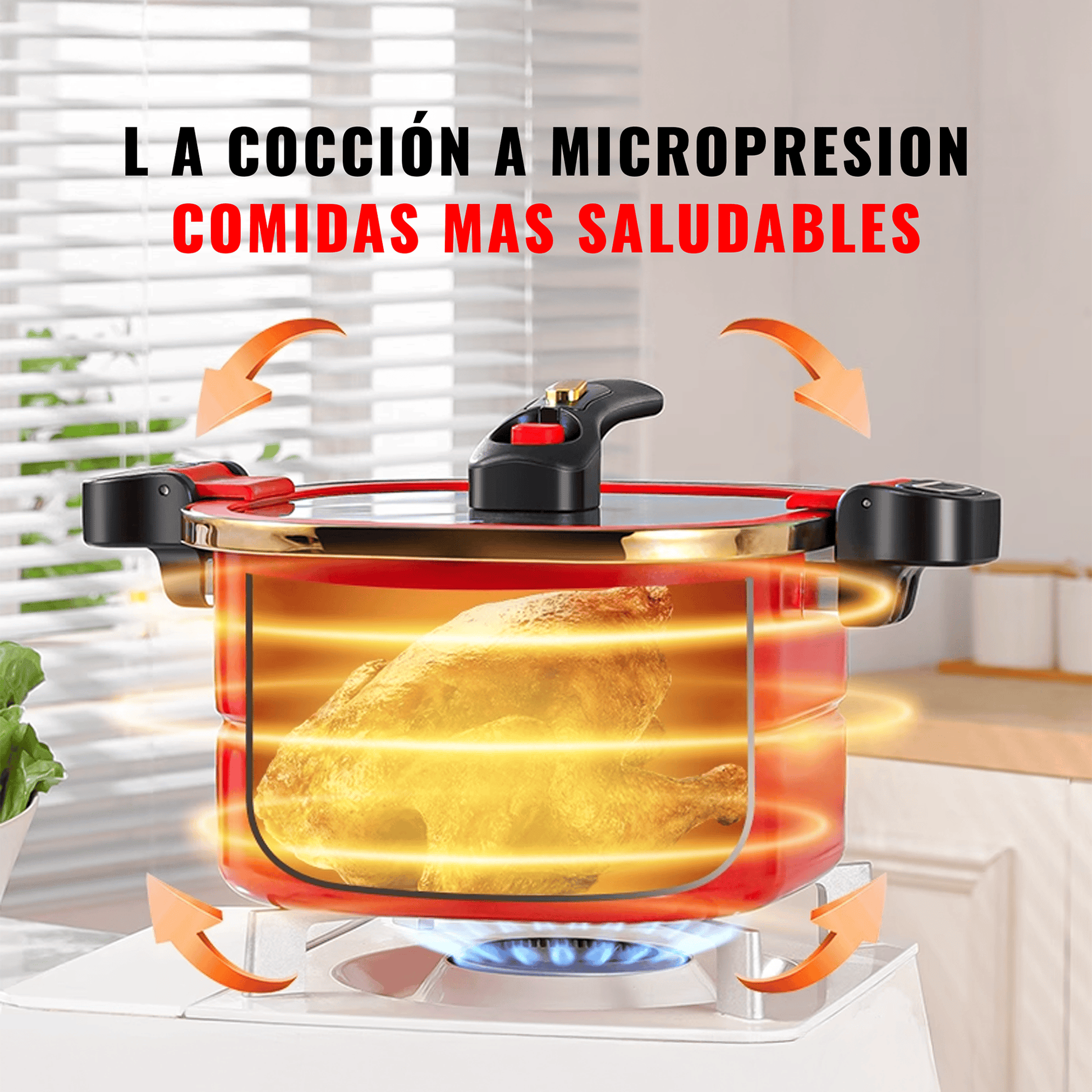 Olla a presión Imova 6 L – Cocina rápida y segura - Imova.pe