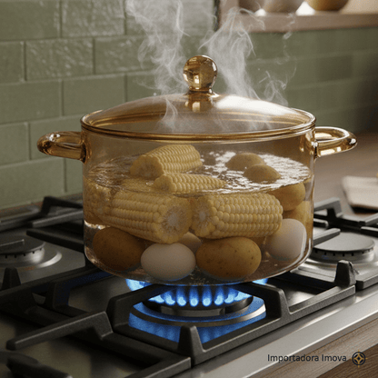 Olla de borosilicato 1500 ml - Imova.pe