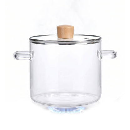 Olla de Vidrio Borosilicato 3.5 Litros Resistente al Calor - Imova.pe