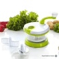 Picador Manual de Verduras 4 en 1 Multiuso con Manivela y Accesorios - Imova.pe