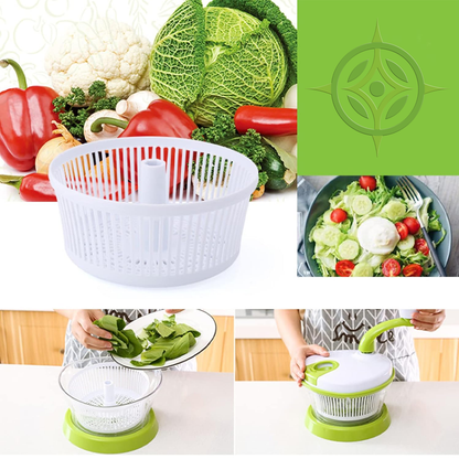 Picador Manual de Verduras 4 en 1 Multiuso con Manivela y Accesorios - Imova.pe