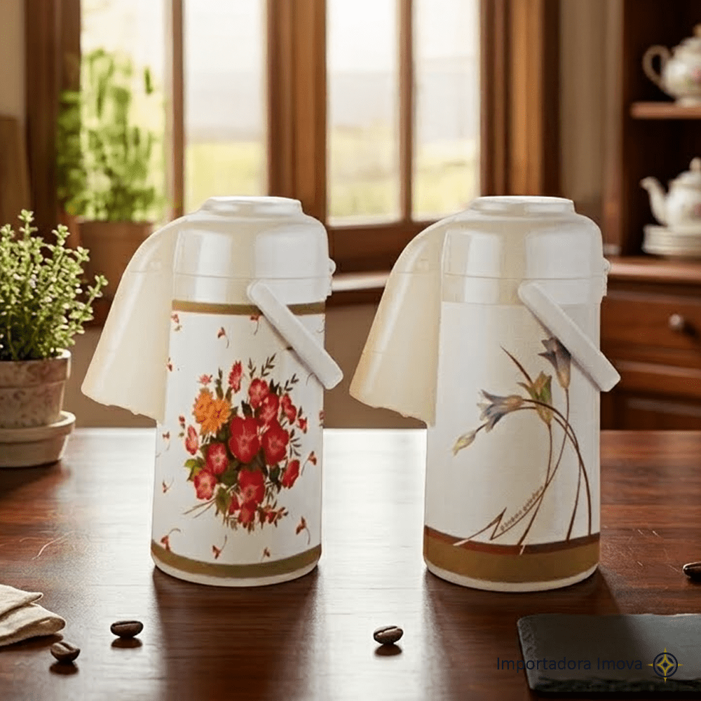 Termo Sifón 3 Litros con Ampolla de Vidrio – Diseño Decorativo - Imova.pe