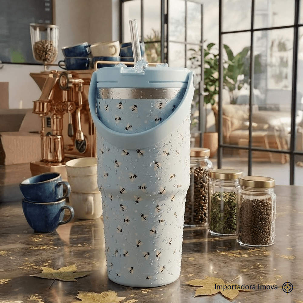 Termo Tomatodo 600ml con Sorbete – Acero Inoxidable 304 - Imova.pe