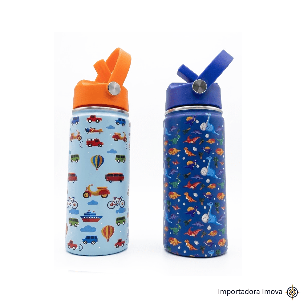 Termo Tomatodo Infantil 450 ml con Sorbete – Acero Inoxidable 304 - Imova.pe