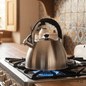 Tetera de Acero Inoxidable 5 Litros con Silbato – Tetera Grande para Cocina - Imova.pe